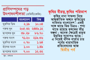 প্রাণিসম্পদের উৎপাদনশীলতায় অনেক পিছিয়ে বাংলাদেশ