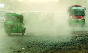 ১০ বছরের গড় বায়ু দূষণে ৫ নম্বরে ঢাকা